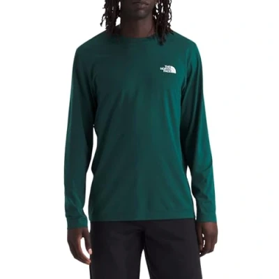 Image de The North Face Simple DOME TEE Tshirt à manches longues, Homme, Taille: Large, Deep nori