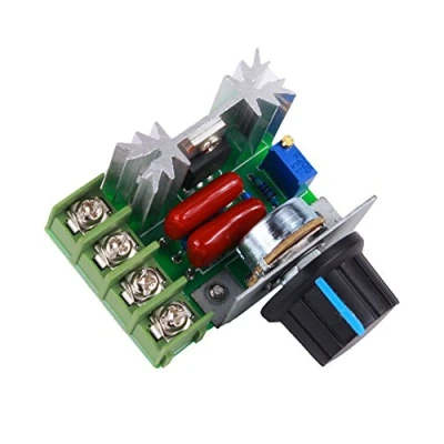 Image de Yosoo PWM Contrôleur Moteur AC Contrôle Vitesse 2000 W Tension Réglable Régulateur 50 220 V 25 A LED Variateurs