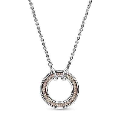 Image de Pandora 382772C01 50 collier à cercle bicolore