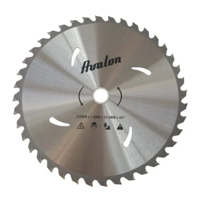 Image de Avalon Pro Disque à 40 dents professionnel pour débroussailleuse, lame spéciale tiges ligneuses 255 x 1,4, longueur de la dent en widia 6,0 mm