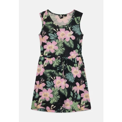Image de Roxy Surfs UP Printed Robe en jersey, Femme, Taille: 12a, Anthracite shadow