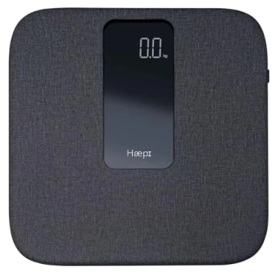 Image de Haepi Pèse Personnes Electronique En Lin Ultra Doux Avec Grand Plateau, Ecran Surface Très Douce Design Et Précis Capacité Maximale De 180kg Piles Incluses Garantie 15 Ans