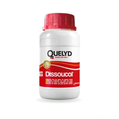 Image de Quelyd Décolleur Papier Peint Surpuissant Dissoucol Efficace en 5 Minutes sur Tous les Murs et Papiers Peints Lessive Supprime Résidus 1 Flacon 250 ml (140 m²)