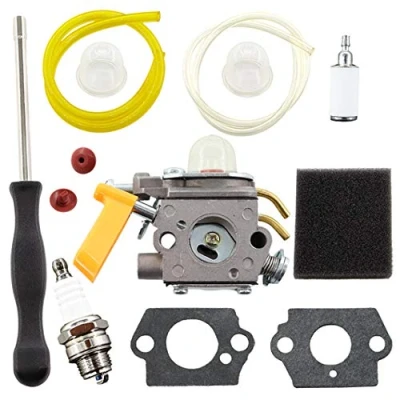 Image de MCHNIC Kit de carburateur pour Ryobi RBC30SESA RBC30SBSA RLT30CESA RLT30SESA RPR3025JA Remplacer ZAMA C1U H60D et Homelite 26cc 30cc Tondeuse débroussailleuse