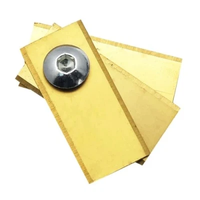 Image de Sefdrert 30 Pièces Lames de Rechange pour Tondeuse Antirouille Robot BIGMOW Outil Lame à Gazon Trou Unique Or