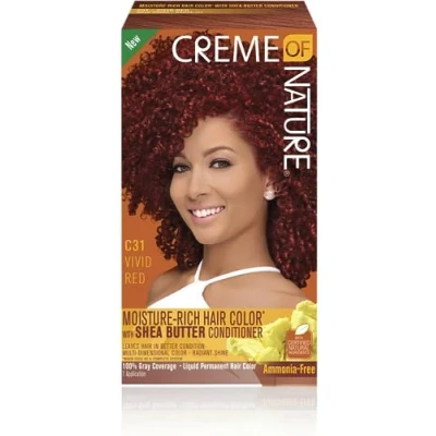 Image de Creme of Nature Coloration capillaire riche en humidité Rouge vif C31