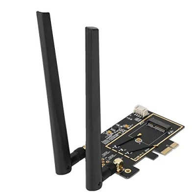 Image de Carte PCI E M.2 / NGFF, Adaptateur WiFi NGFF vers 1X Bureau WLAN Convertisseur de réseau pour 8260 7265 1535 7260 avec dInterface Antenne Bibande 2.4 5G
