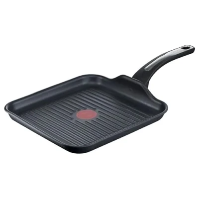 Image de Tefal Selection Poêle à griller 26 x cm, revêtement en titane anti adhésif, indicateur de température Thermo Spot, Advanced Induction, pour tous feux dont induction