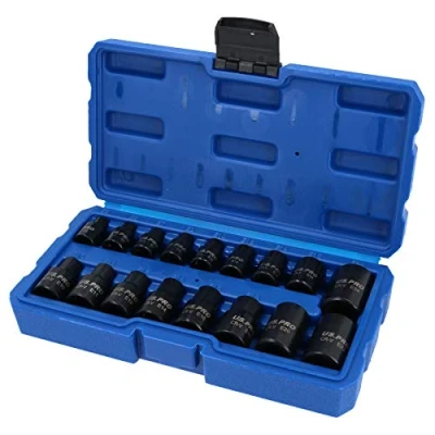 Image de E Star femelle Torx Douilles Impact E5 E24 3/8&quot; et 1/2&quot; Drive 17pc