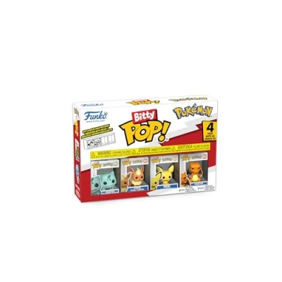 Image de Funko Bitty Pop! Pokemon Bulbasaur 4PKet Une Mini Figurine Mystère en Surprise 2.2 Cm Collectionnable Étagère Empilable Incluse
