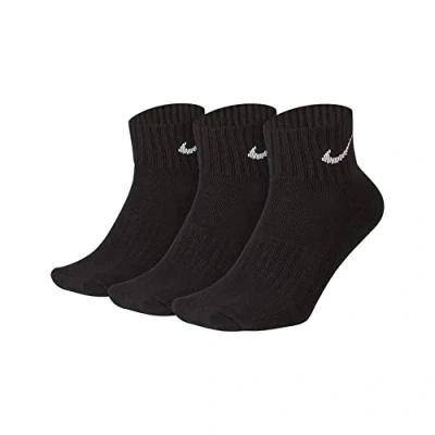 Image de Nike Mixte Cush 3p Value Socquettes, Noir (Black/White 001), M EU