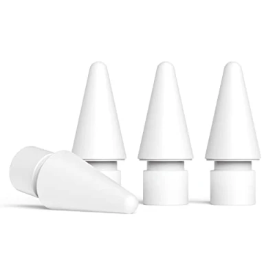 Image de elago [Lot de 4 Pointes Remplacement pour Crayon Compatible avec Apple Pencil Pro, 1 &amp; 2 Génération et (USB C), Haute Sensibilité Résistantes à l&#039;usure