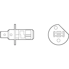 Image de VALEO 032507 Ampoule, projecteur longue portée H1 12V 55W Halogène RENAULT: CLIO 3, ESPACE 4, 2, CITROËN: C3 I 3/5 portes, C4 II 5 C5 3