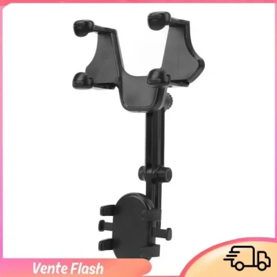 Image de Support de Téléphone DILWE Rétroviseur Voiture Métal ABS Installation Facile Stable et Sécurisé