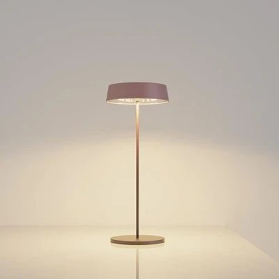 Image de Palmina 901, Led Lampe De Bureau Sans Fil 4400mah, Rechargeable Usb 4400 Mah, Pour Usage Intérieur/Extérieur Adaptée Dîner, Lecture, Chambre, Jardin Et Bien Plus Encore/Rose