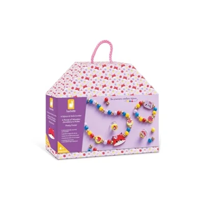 Image de Janod 4 Bijoux en Bois à Créer Pretty Forest Les Premiers Ateliers Création de DIY Kit Loisir Créatif Enfant Apprentissage Motricité Fine et Concentration Dès ans J09128