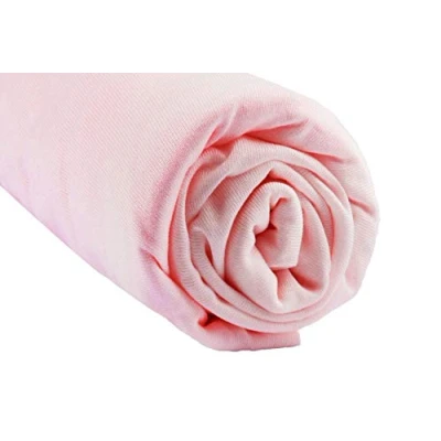 Image de Drap Housse 90x140 cm Lit Enfant Evolutif Junior 90 x 140 Extensible Bambou Hypoallergénique Rose Sommeil sain Marque Easy dort Certifié Oeko Tex Qualité Fabriqué en Europe