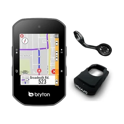 Image de Bryton Rider S500E avec Support Frontal en Aluminium Noir Taille Unique