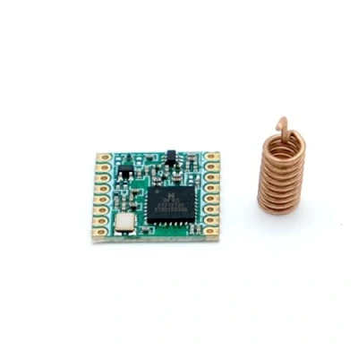 Image de Paradisetronic.com RFM95W Carte de dérivation LoRa 868 MHz avec antenne, module radio longue portée pour Arduino et Raspberry Pi