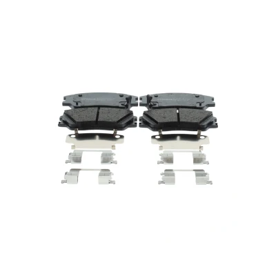 Image de BOSCH Jeu de plaquettes frein Low Metallic avec contact du palpeur d&#039;usure intégré 0 986 460 155