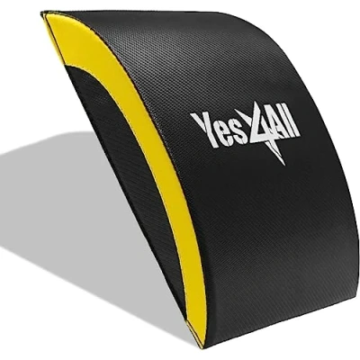 Image de Yes4All Tapis d&#039;exercices abdominaux, d&#039;entraînement pour abdominaux et de base une gamme complète mouvements Jaune