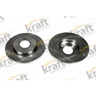 Image de KRAFT Disque de frein VOLKSWAGEN: Golf 3, 4 Cabrio, 3 SEAT: Inca, TOLEDO 1 256mm 12,9mm plein 6040060 357615301 Disques
