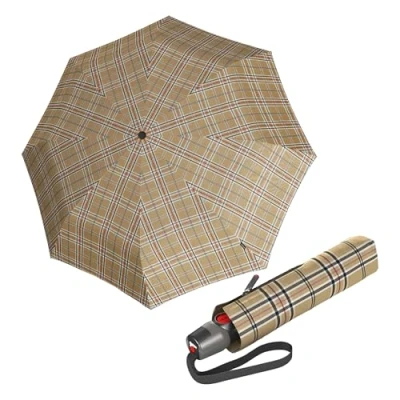 Image de Knirps Medium Duomatic Parapluie, Taille: One Size, Check beige