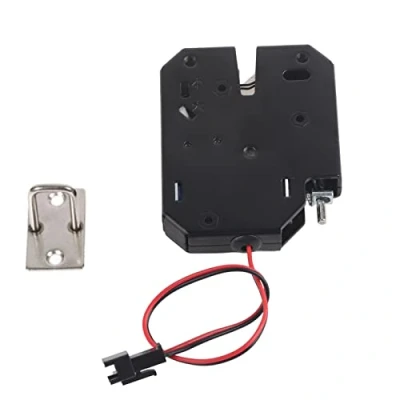 Image de Serrure électrique, DC 12V 2A électromagnétue, électrique pour petit Système de Contrôle d&#039;accès Porte Tiroir D&#039;armoire, Aucun Interrupteur Détection