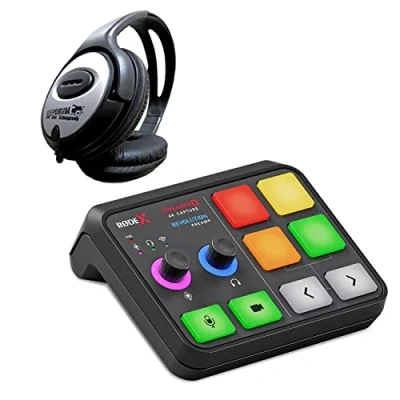 Image de Rode X Streamer Carte d&#039;enregistrement vidéo et interface audio pour streaming, jeux création de contenu + casque Keepdrum