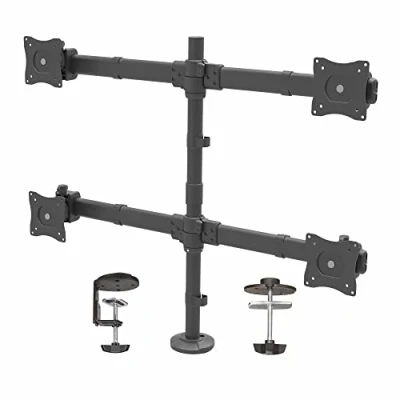 Image de Support de bureau pour 4 écrans StarTech.com ARMQUAD Acier robuste VESA 8 kg max