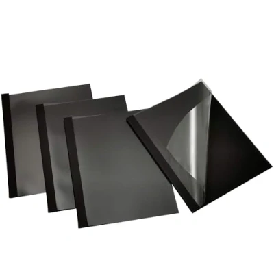 Image de RAYSON Couvertures de Reliure Thermique, A4, Capacité 50 Feuilles, 6 mm, Noir, Paquet 25, pour Accueil École Bureau Documents