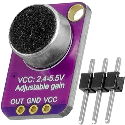 Image de AZDelivery 5X GY MAX4466 Amplificateur de Microphone Electret, Capteur Breakout Compatible avec Arduino et Raspberry Pi, incluant Un E Book!