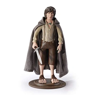 Image de BendyFigs Frodo Baggins by The Noble Collection Officially Licensed 19cm Lord of Rings Bendable Toy Posable Collectable Doll Figures with Stand for Kids &amp; Adults