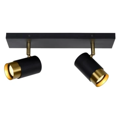 Image de Lucide FLORIS Spot plafond 2xGU10 Noir