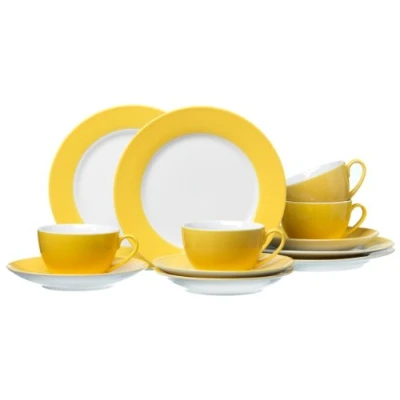 Image de Ritzenhoff &amp; Breker 597011 Doppio Service à café Jaune 12 pièces