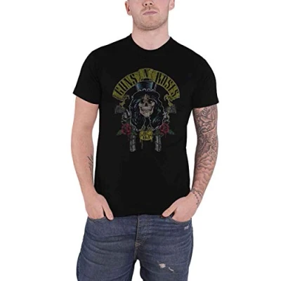 Image de Guns N&#039; Roses Slash &#039;85 T Shirt, Noir (Black Black), X Large Homme