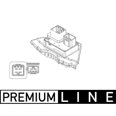 Image de MAHLE ORIGINAL ABR 35 000P Régulateur, pulseur d&#039;air habitacle VOLVO: S80 I, S60 XC90 I