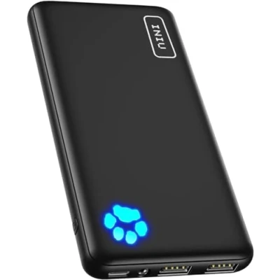 Image de INIU Batterie Externe, Power Bank 10000mAh, Portable USB C Input &amp; Output PD3.0 QC4.0 Charge Rapide Powerbank, Chargeur Compatible avec iPhone 15 14 13 Pro Max Mini Plus Samsung iPad etc
