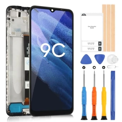 Image de Écran pour Xiaomi Redmi 9C/Redmi 9A/Redmi 10A LCD Affichage Digitizer 9A 9C Tactile Remplacement Assemblage avec Outils (Noir Cadre)