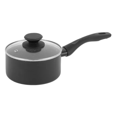 Image de Progress BW12909EU7 Marble Ceramic 2.5L casserole de avec couvercle en verre trempé 20cm Pot cuisson antiadhésif, adapté à l&#039;induction, légère aluminium pressé, poignée douce au toucher
