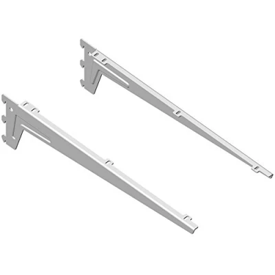 Image de Element system Lot de 2 équerres d&#039;étagère pour crémaillère 1 rangée (Taille 48 cm), 18133 00060