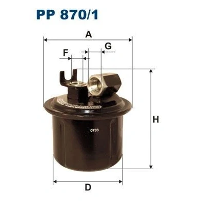 Image de FILTRON PP 870/1 Filtre à Carburant de conduite