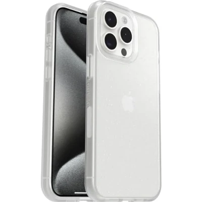 Image de OtterBox React Series pour iPhone 15 Pro Max, Stardust (Clear Glitter) Apple Max Neuf