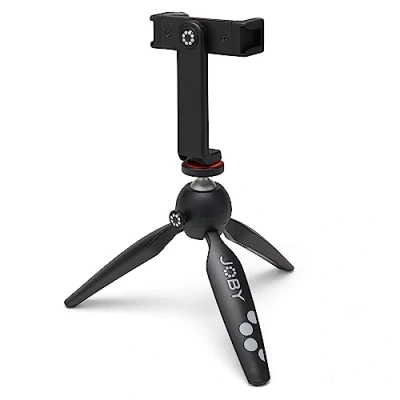 Image de Joby Handypod 2 Kit, Trépied De Table avec Support Téléphone Griptight 360 Et À Rotule, pour Smartphones, Caméras d&#039;action sans Miroir Ou Appareils Jusqu&#039;À 1,0 Kg, Noir