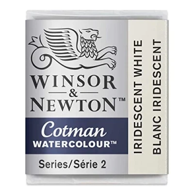 Image de Winsor &amp; Newton Cotman Aquarelle 1/2 330 Blanc Iridescent, Demi Godet
