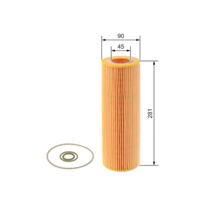 Image de BOSCH F 026 407 196 Filtre à huile avec joints Cartouche filtrante SCANIA: L,P,G,R,S series, P,G,R,T series