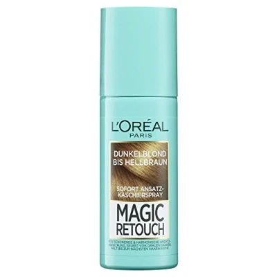 Image de L&#039;Oréal Paris Magic Retouch Spray anti racines, pour des transitions continues et naturelles, dissimule les racines jusqu&#039;au prochain lavage cheveux, blond foncé à marron clair, 1 x 75 ml
