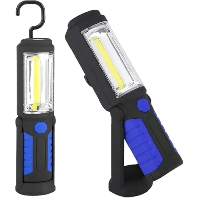 Image de Marvellous Lampes de Poche à LED, Lampe Travail LED Rechargeable, Multi Usage avec Support magnétique, Pliante, pour Le Domicile(Bleu)
