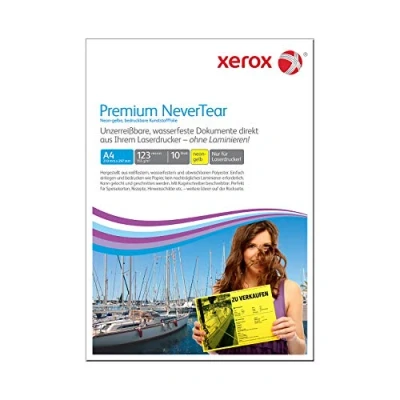 Image de Xerox 003r98128 Premium Never Tear A4, 10 feuilles de papier jaune fluo