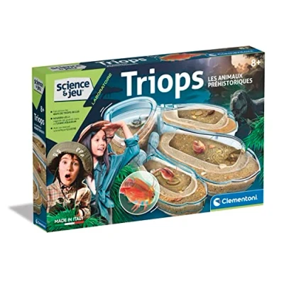 Image de Clementoni Science &amp; Jeu : Triops, Les Animaux préhistoriques Coffret d&#039;Expérience Inclus Grand Aquarium Scientifique Laboration Fabriqué en Italie Dès 8 Ans 52565